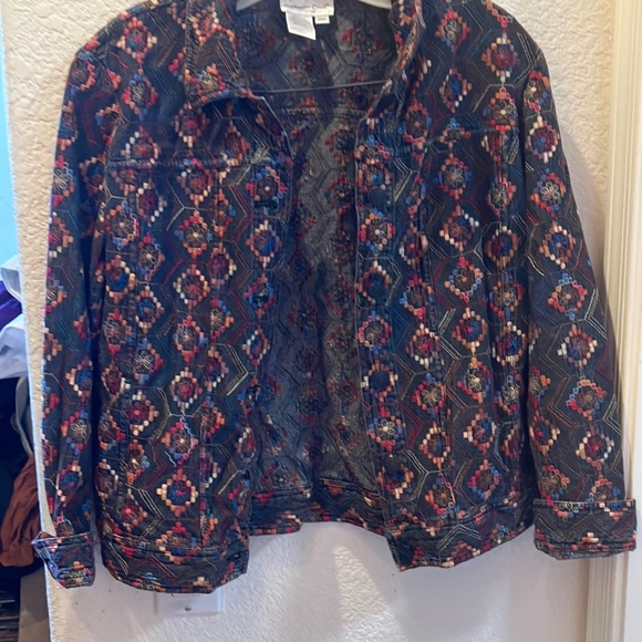 Coldwater Creek Jackets & Blazers - FINAL MARKDOWN Coldwater creek embroidered jacket petite medium